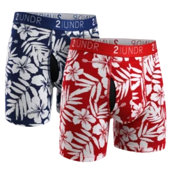 2UNDR 2 Pack - Swing Shift Boxer Brief Aloha/Mahalo