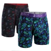 2UNDR 2 Pack - Swing Shift Boxer Brief Black/Peacock Paisley -Men's Apparel Shop 2UNDR 2 Pack Swing Shift Boxer Brief BlackPeacock Paisley Apparel