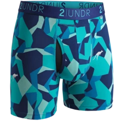 2UNDR 2 Pack - Swing Shift Boxer Brief Water/Forest Camo -Men's Apparel Shop 2UNDR 2 Pack Swing Shift Boxer Brief WaterForest Camo Apparel 3