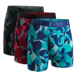 2UNDR 3 Pack - Swing Shift Boxer Brief Camo PRINTS