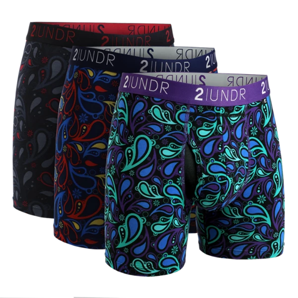 2UNDR 3 Pack - Swing Shift Boxer Brief Paisley PRINTS 3 2UNDR 3 Pack - Swing Shift Boxer Brief Paisley PRINTS