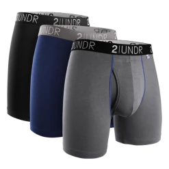 2UNDR 3 Pack - Swing Shift Boxer Brief SOLIDS