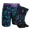 2UNDR SS Boxer Brief/Sock Pack - Peacock Paisley -Men's Apparel Shop 2UNDR SS Boxer BriefSock Pack Peacock Paisley Apparel