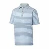 Footjoy Acccented Stripe Lisle Self Collar Polo - Mens 1 Footjoy Acccented Stripe Lisle Self Collar Polo - Mens -Men's Apparel Shop Footjoy Acccented Stripe Lisle Self Collar Polo Mens Polo