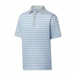 Footjoy Acccented Stripe Lisle Self Collar Polo - Mens