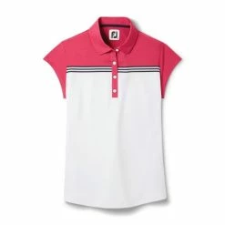 Footjoy Cap Sleeve Color Block Polo - Womens
