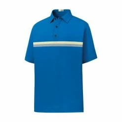 Footjoy Double Chest Band Pique Polo - Mens