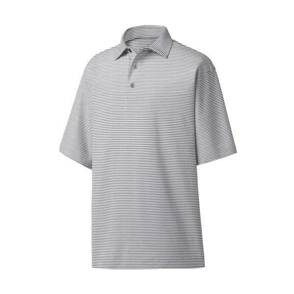 Footjoy Lisle Feeder Stripe Self Collar Polo - Mens 7 Footjoy Lisle Feeder Stripe Self Collar Polo - Mens - Image 5