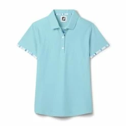 Footjoy Short Sleeve Watercolour Trim Polo - Womens