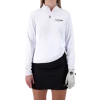 Full Wedge Golf - White Q-Zip - Womens -Men's Apparel Shop Full Wedge Golf White Q Zip Womens Pullover